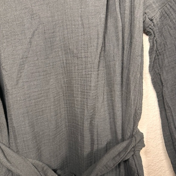 Rails Organic Cotton Vittoria Dress in Black  Double Gauze Maxi Tiered Small - Picture 7 of 9